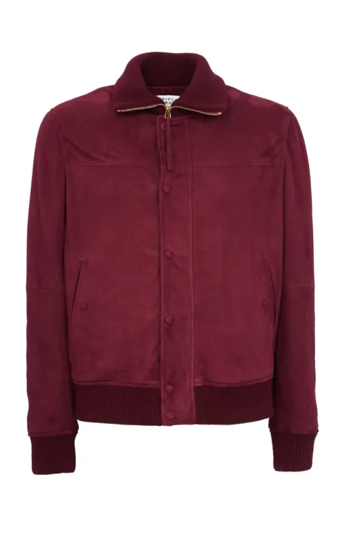 Matthieu Jacket in Deep Bordeaux Suede sold by Gabriela Hearst