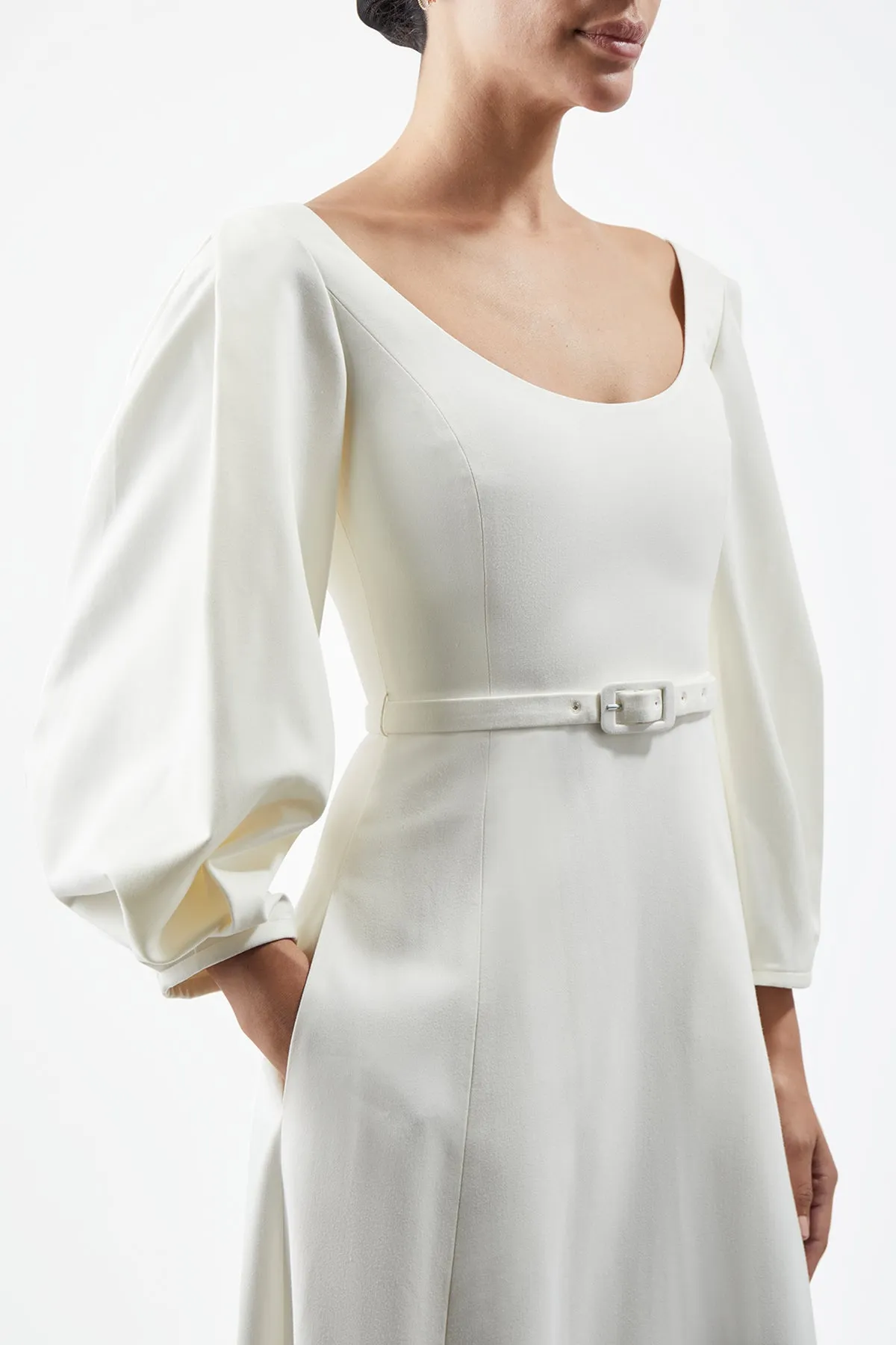 Mena Dress in Ivory Washed Silk sold by Gabriela Hearst product image thumbnail 5