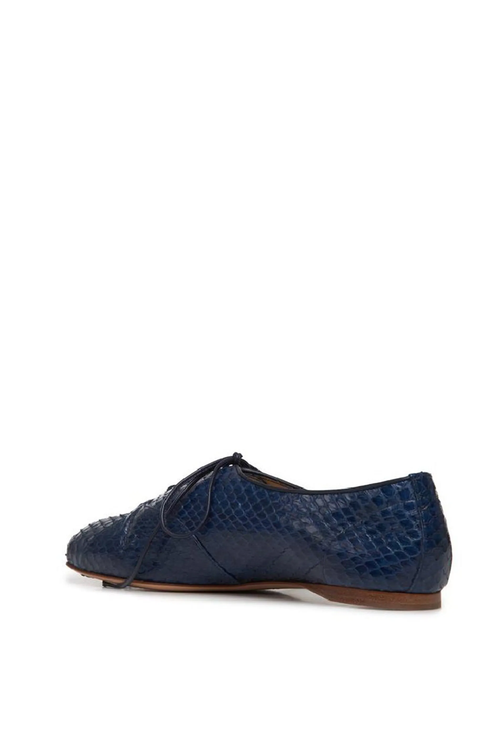 Maya Flat Shoe in Cobalt Snakeskin sold by Gabriela Hearst product image thumbnail 3
