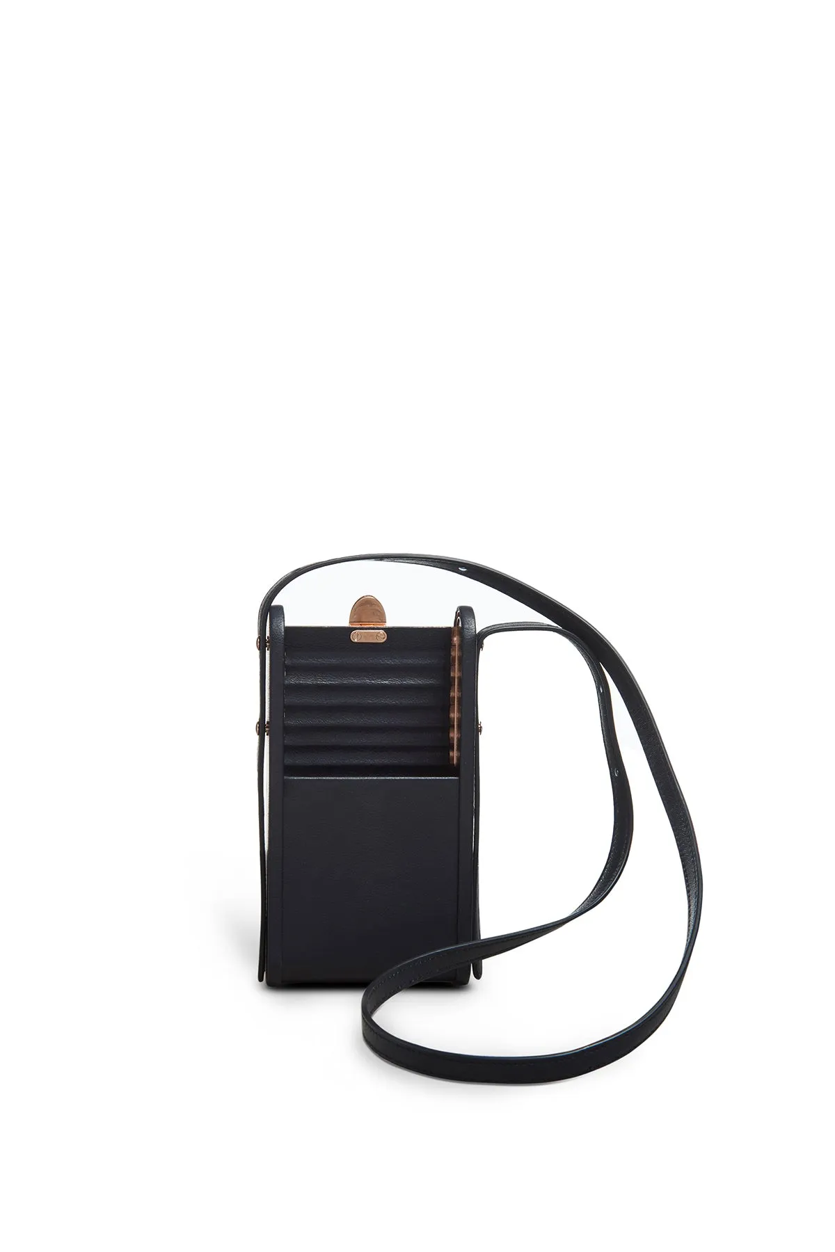 Mabel Crossbody Phone Case in Navy Nappa Leather sold by Gabriela Hearst product image thumbnail 3