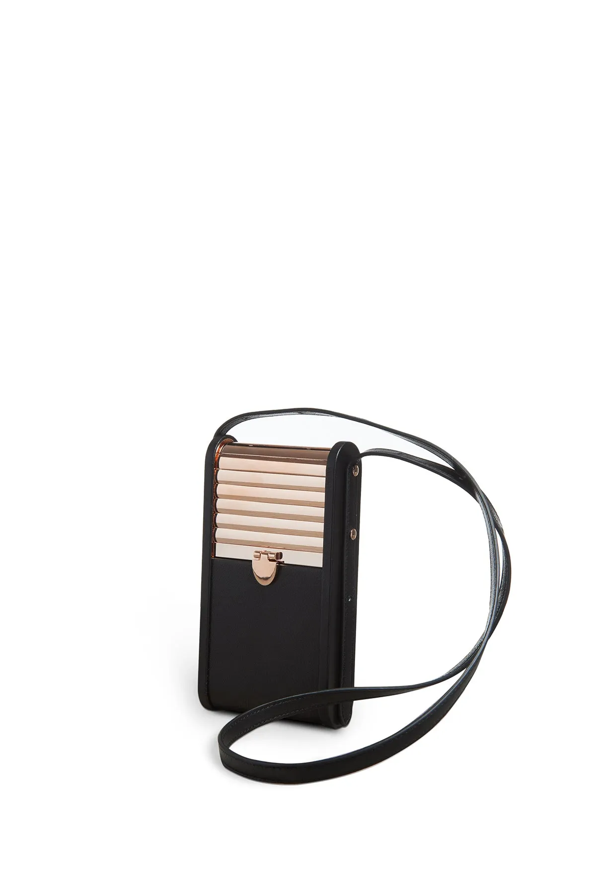 Mabel Crossbody Phone Case in Black Nappa Leather sold by Gabriela Hearst