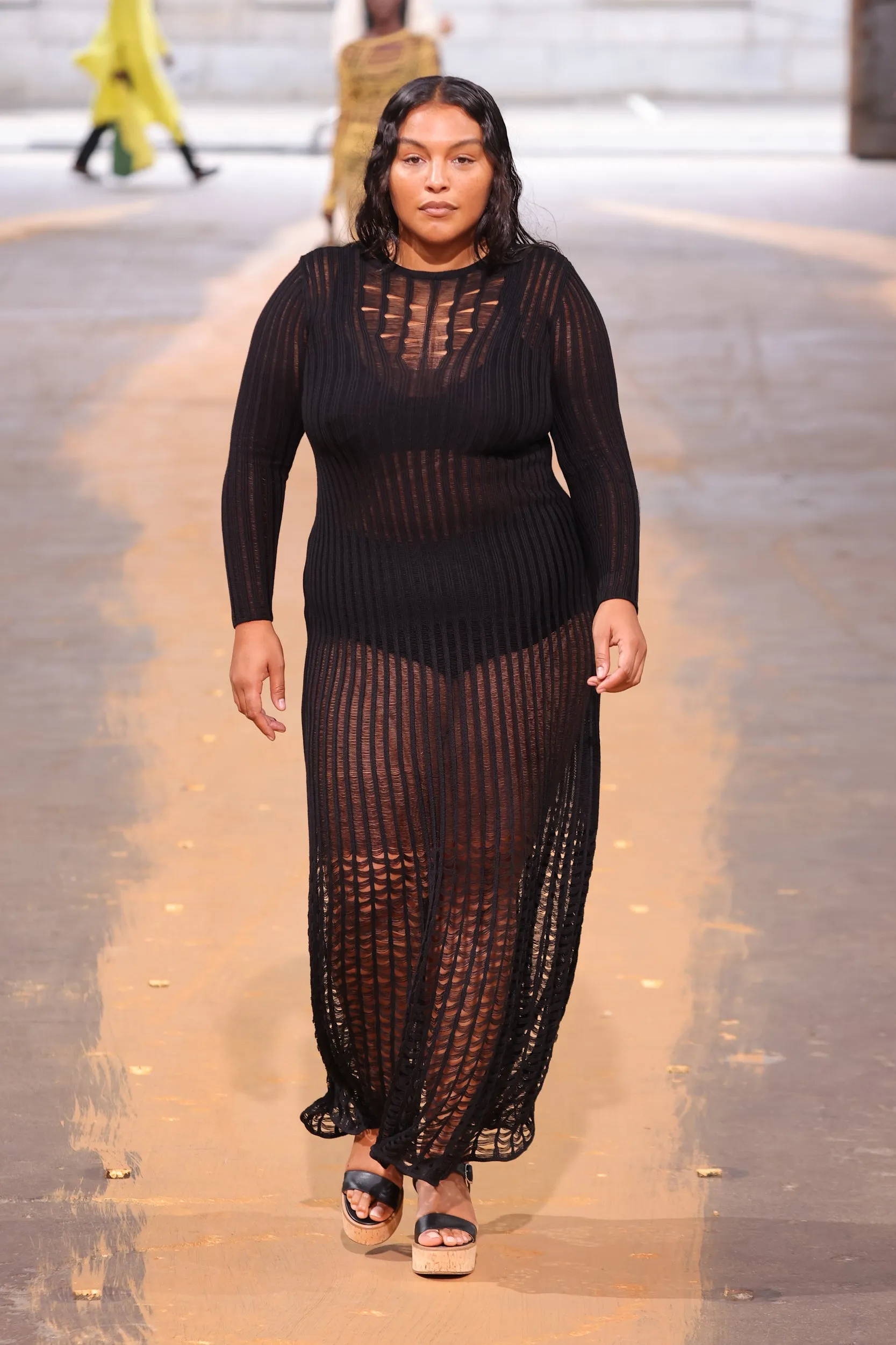 Maia Knit Dress in Black Shappe Silk sold by Gabriela Hearst product image thumbnail 2