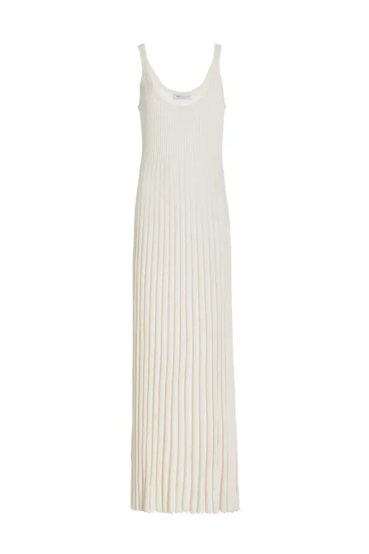 Maresca Dress in Ivory Cashmere Silk sold by Gabriela Hearst
