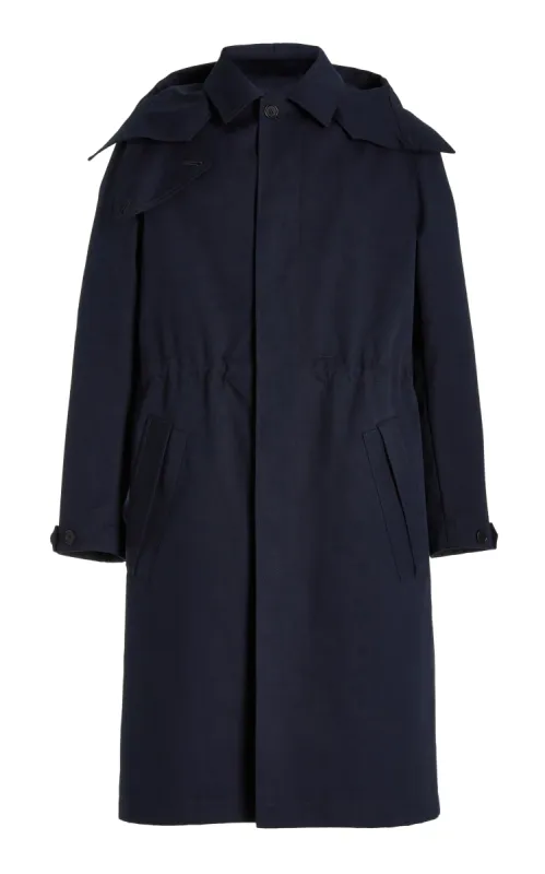 Malraux Parka in Dark Navy Cotton sold by Gabriela Hearst