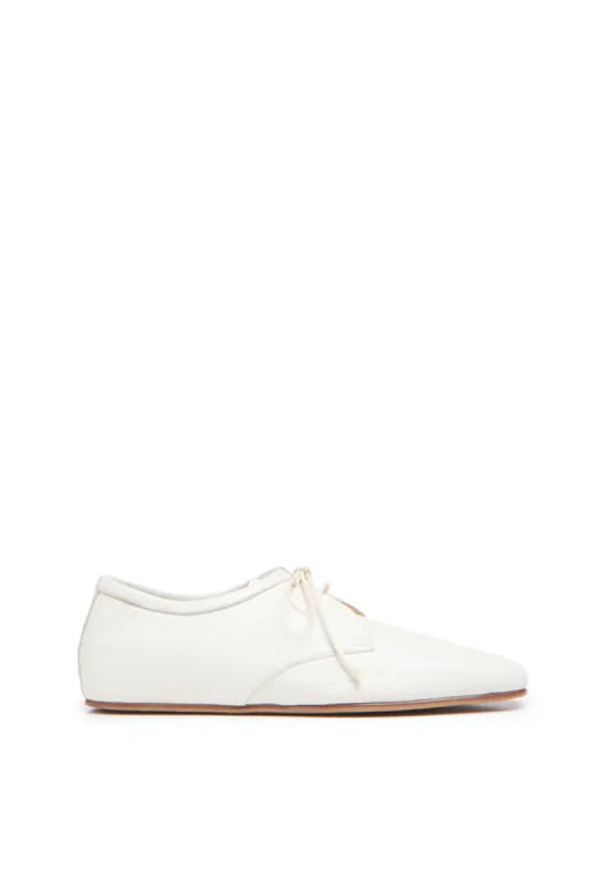 Luca Shoe in Cream Textured Leather sold by Gabriela Hearst