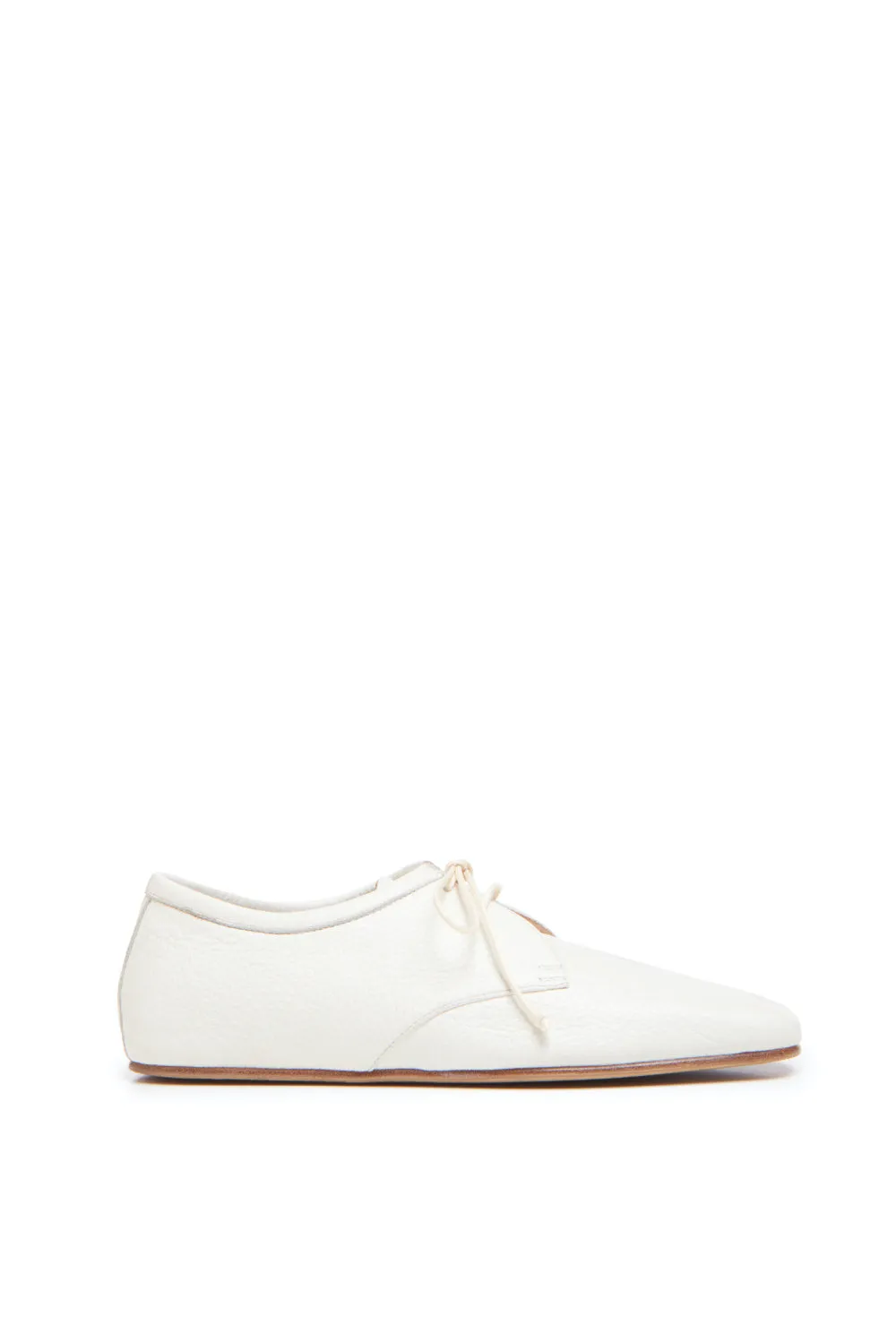 Luca Shoe in Cream Textured Leather sold by Gabriela Hearst