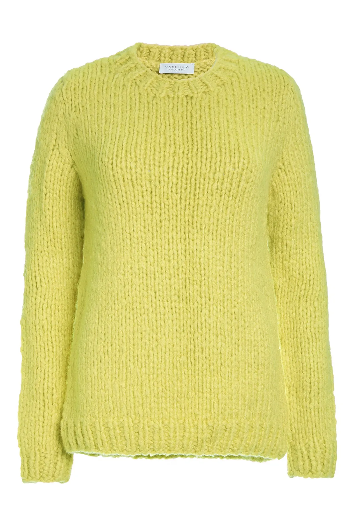 Lawrence Knit Sweater in Lemon Welfat Cashmere sold by Gabriela Hearst