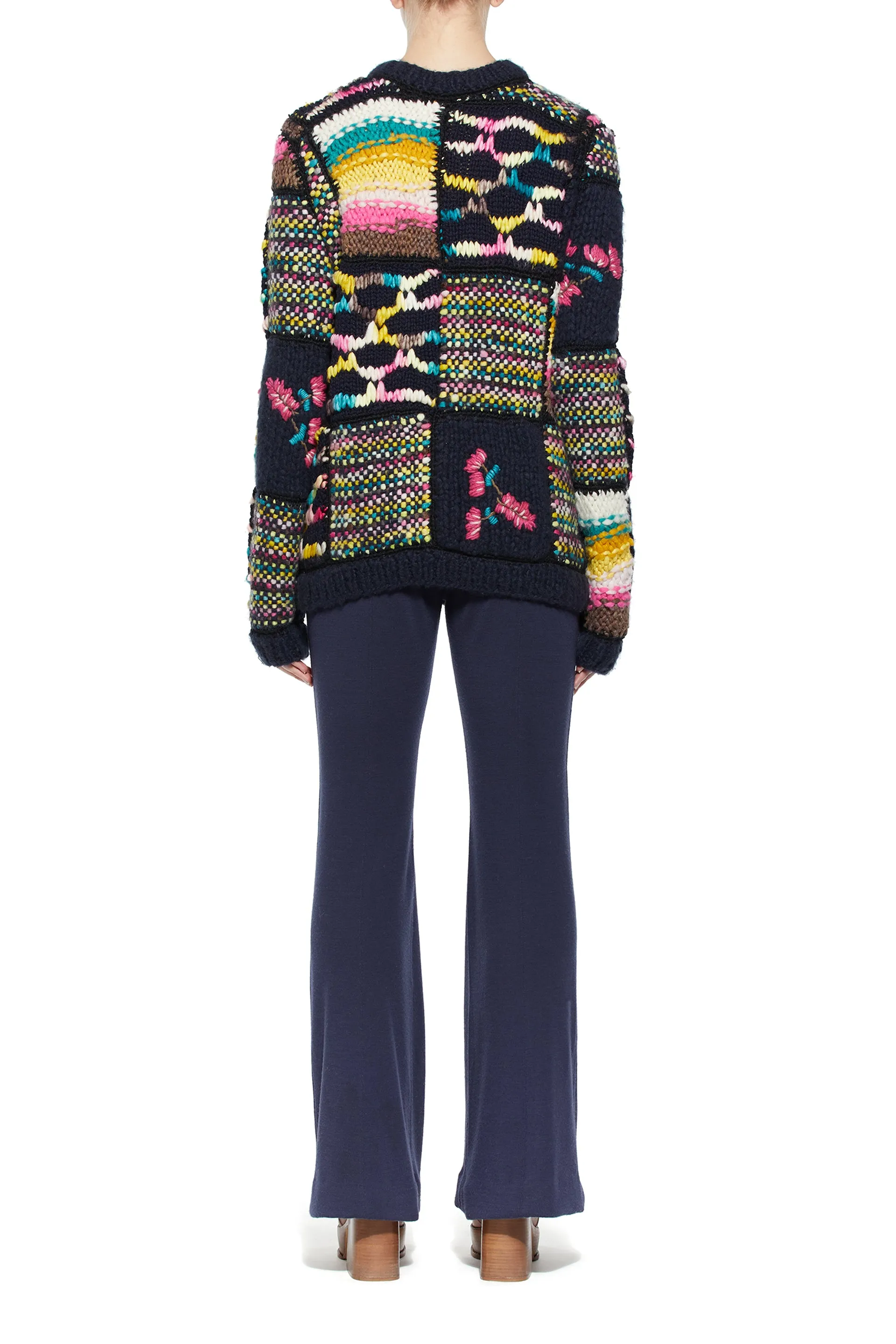 Lawrence Patchwork Sweater in Welfat Cashmere sold by Gabriela Hearst product image thumbnail 4