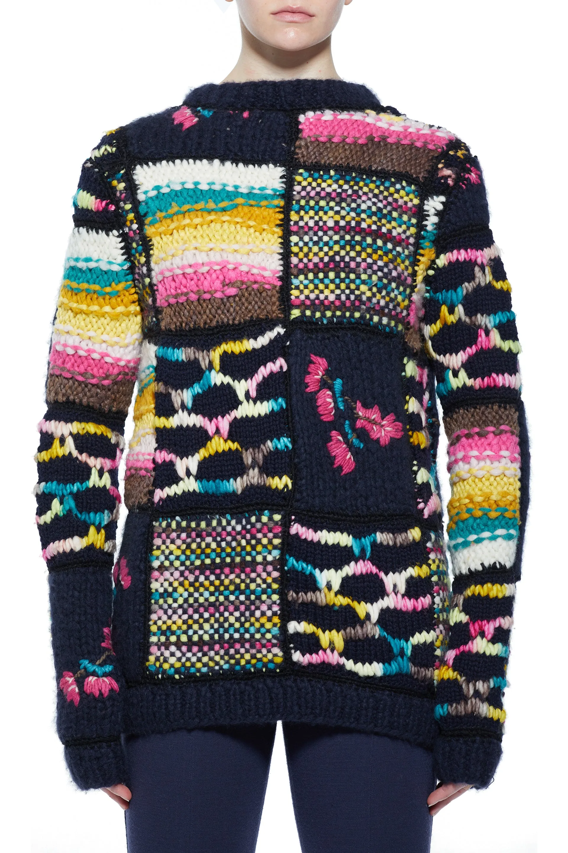 Lawrence Patchwork Sweater in Welfat Cashmere sold by Gabriela Hearst product image thumbnail 5