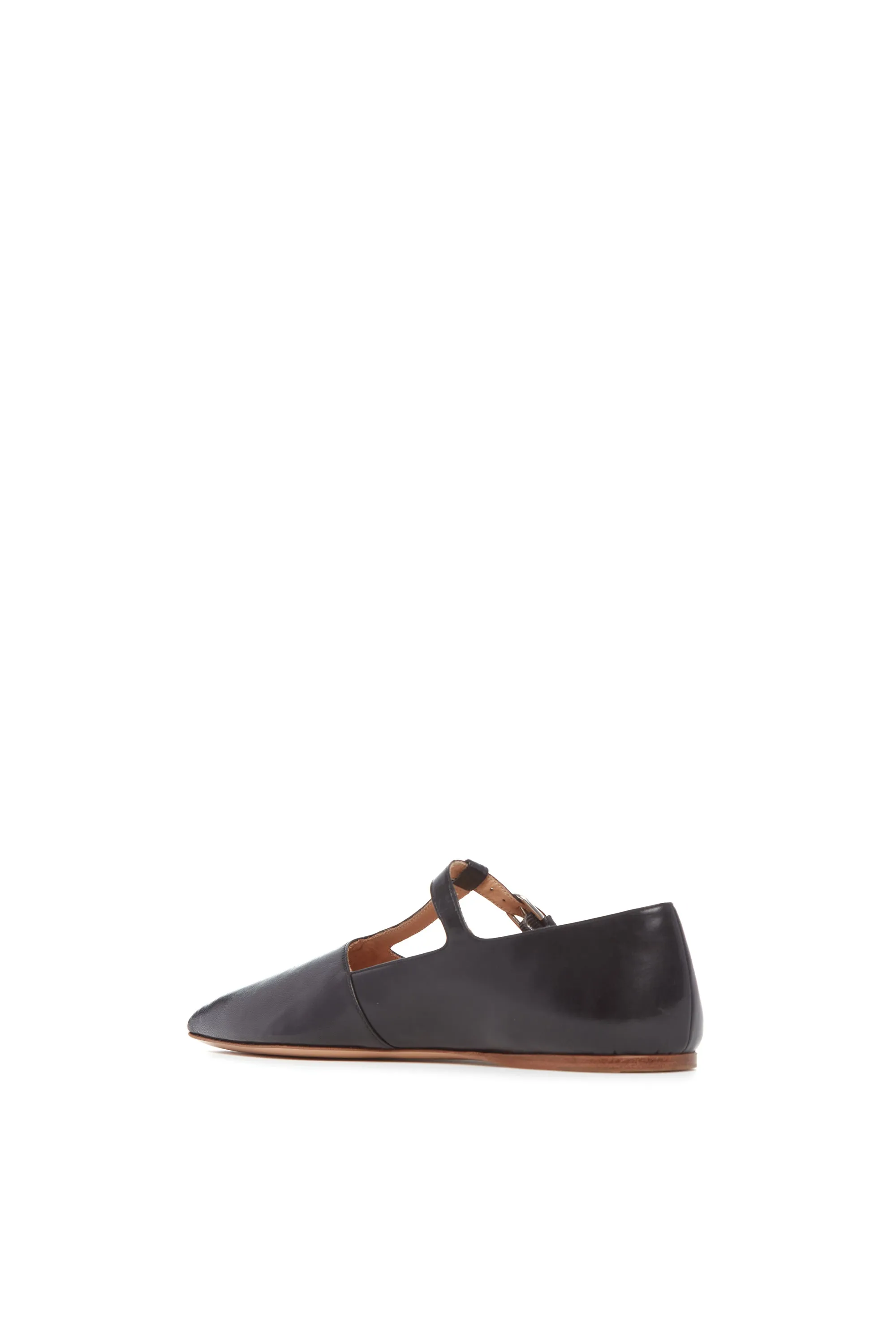 Lola Ballerina Flat Shoe in Black Nappa Leather sold by Gabriela Hearst product image thumbnail 3