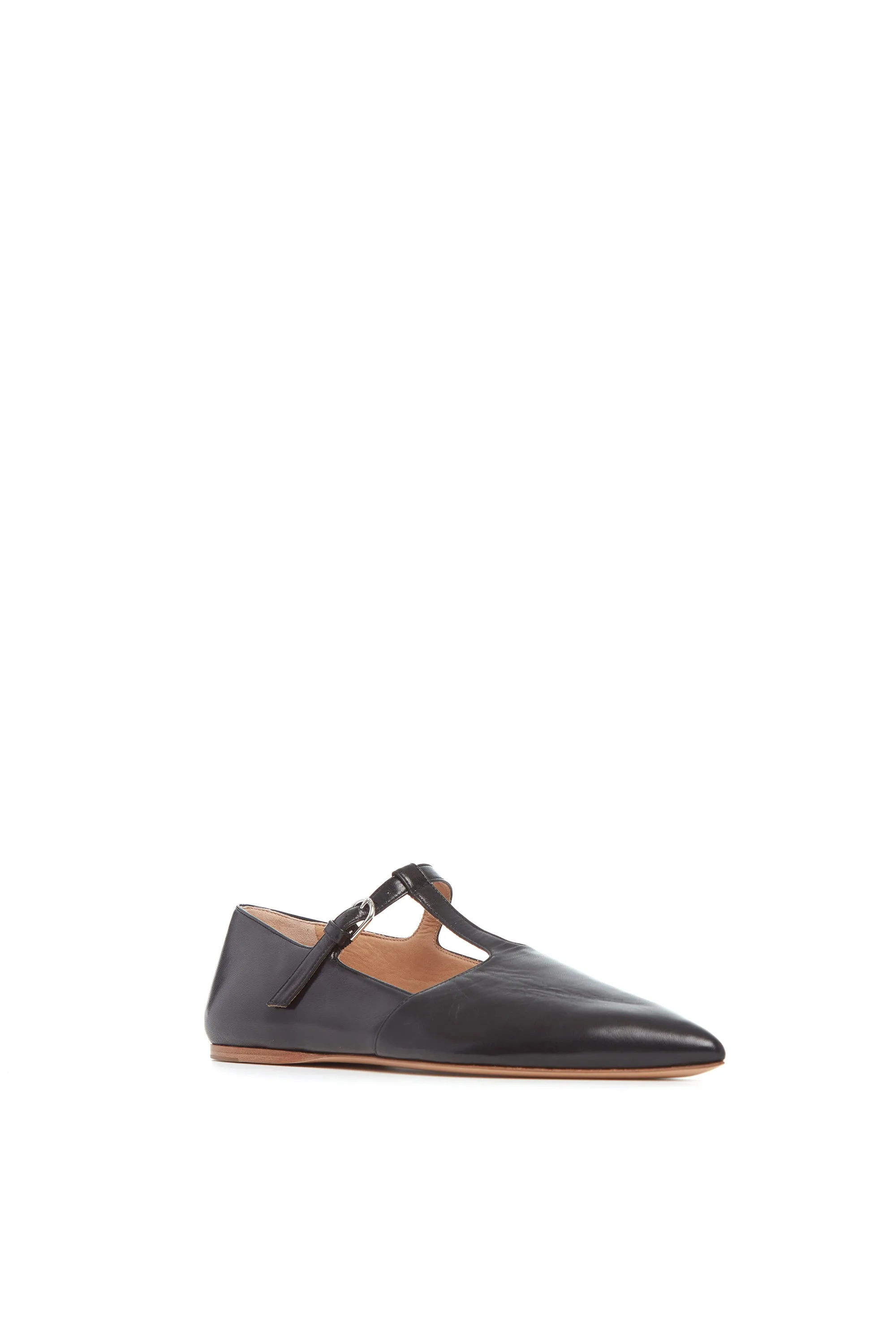 Lola Ballerina Flat Shoe in Black Nappa Leather sold by Gabriela Hearst product image thumbnail 2
