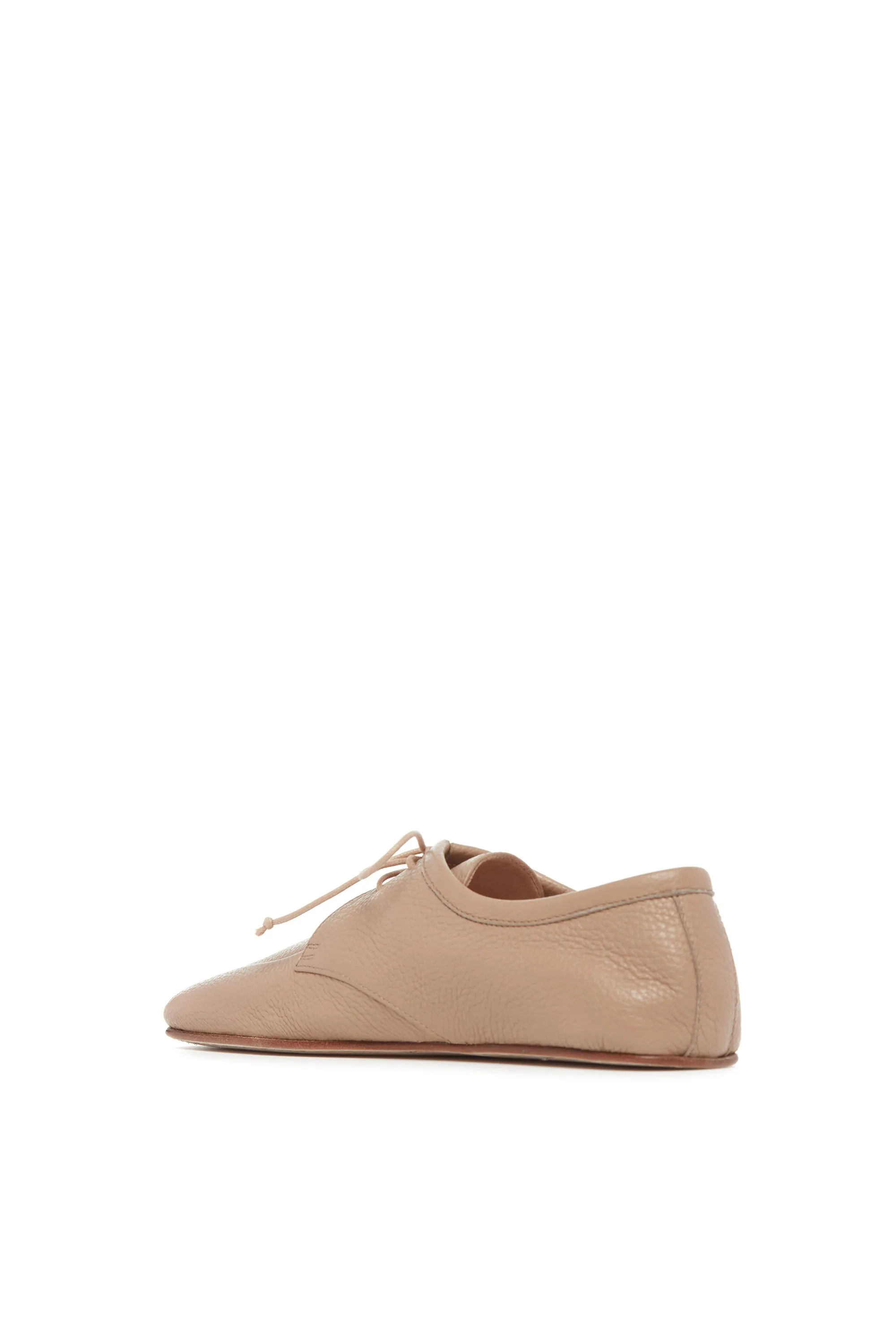 Luca Flat Shoe in Dark Camel Textured Leather sold by Gabriela Hearst product image thumbnail 3