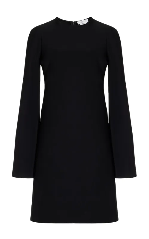 Keller Tunic in Black Silk Wool Cady sold by Gabriela Hearst