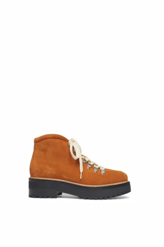 Kash Boot in Cashew Leather with Shearling sold by Gabriela Hearst