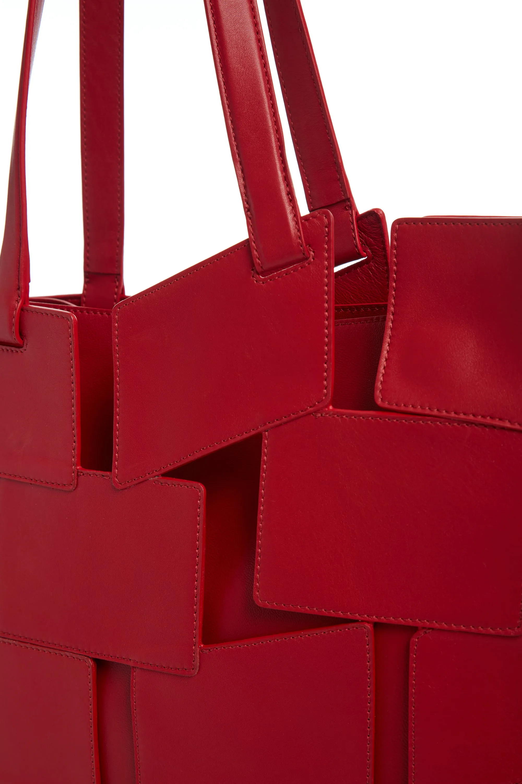 Laquered Tote Bag in Red Topaz Leather sold by Gabriela Hearst product image thumbnail 3