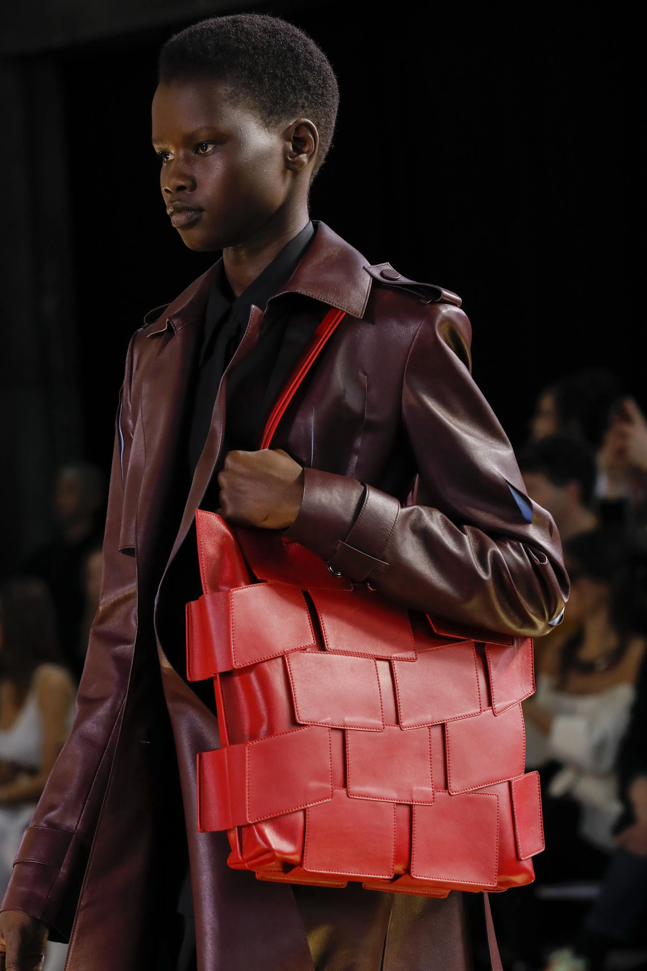 Laquered Tote Bag in Red Topaz Leather sold by Gabriela Hearst product image thumbnail 5
