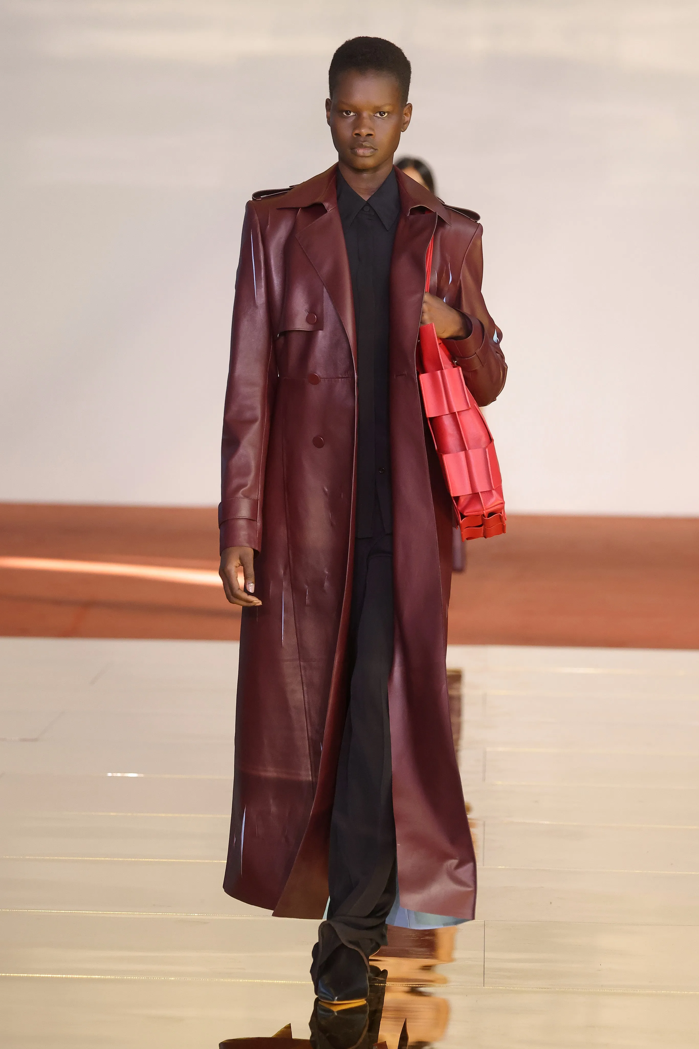 Laquered Tote Bag in Red Topaz Leather sold by Gabriela Hearst product image thumbnail 4