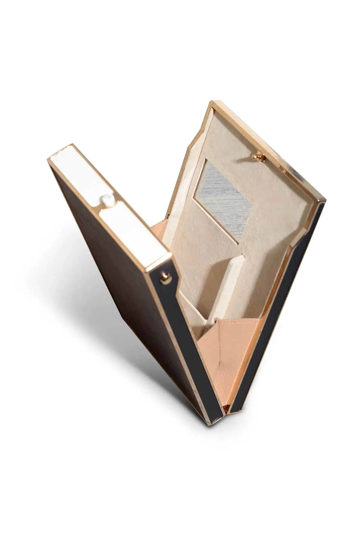 Joplin Crossbody Phone Case in Bordeaux & Navy Nappa Leather sold by Gabriela Hearst product image thumbnail 3