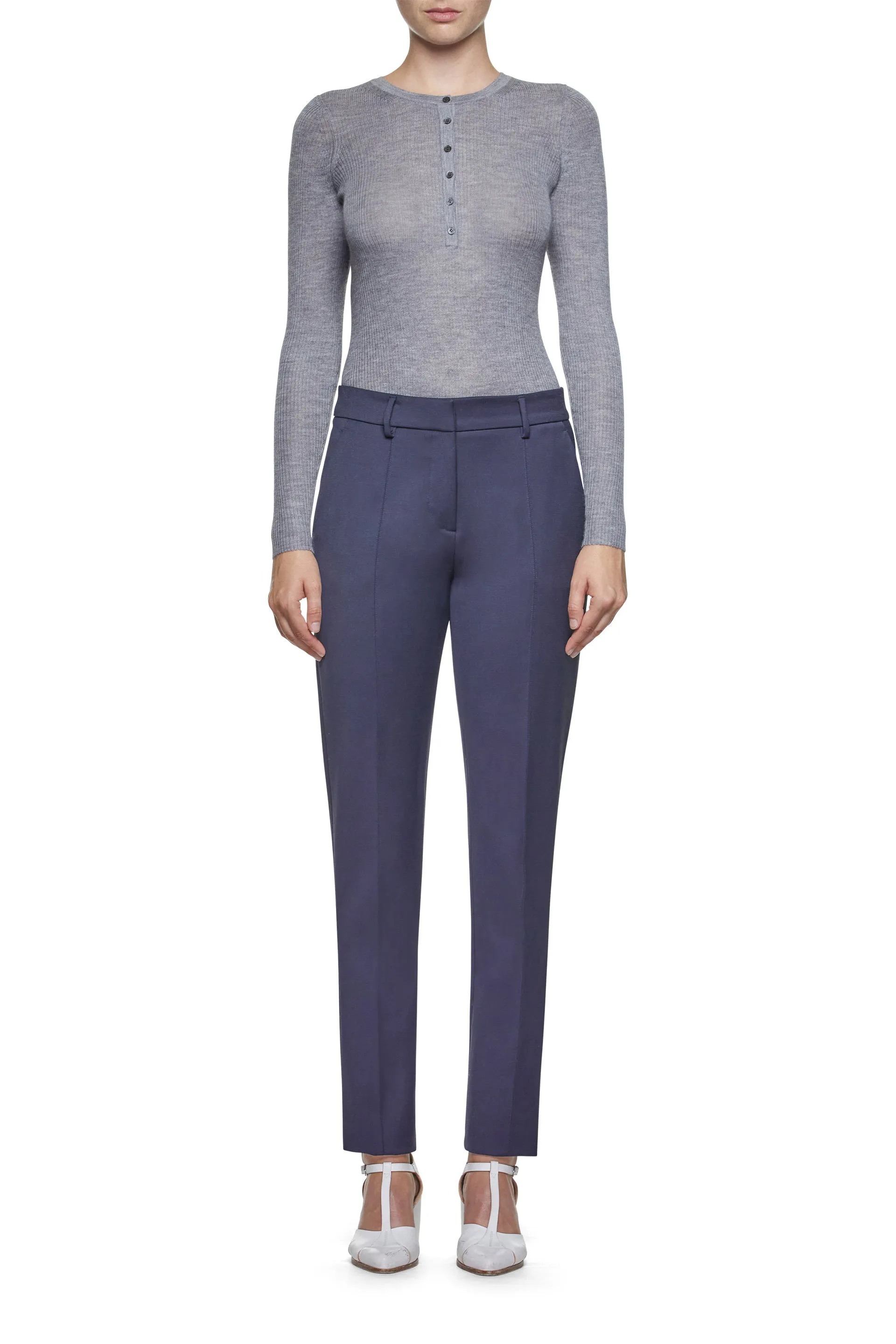 Julian Henley in Heather Grey Cashmere Silk sold by Gabriela Hearst product image thumbnail 2