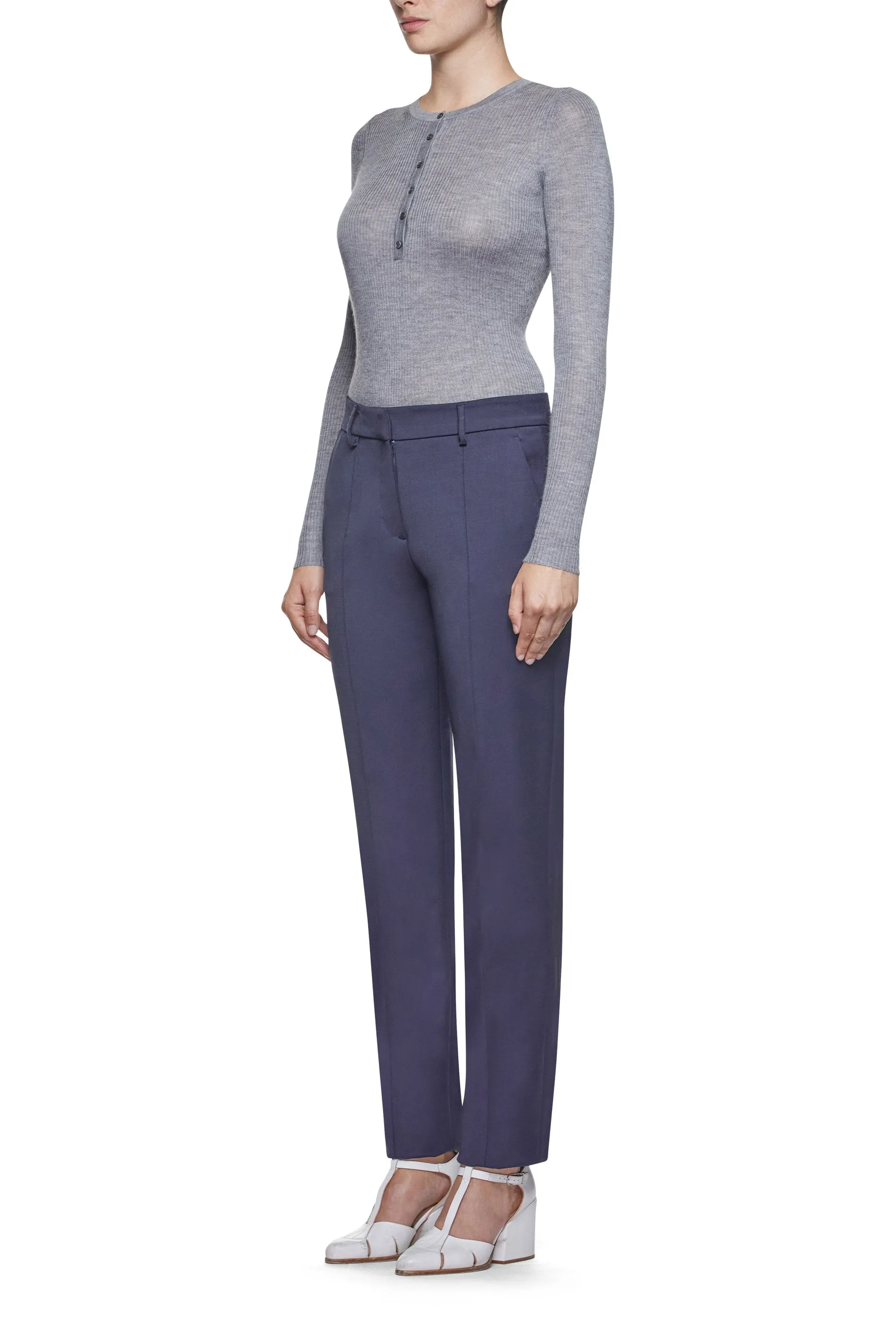 Julian Henley in Heather Grey Cashmere Silk sold by Gabriela Hearst product image thumbnail 3