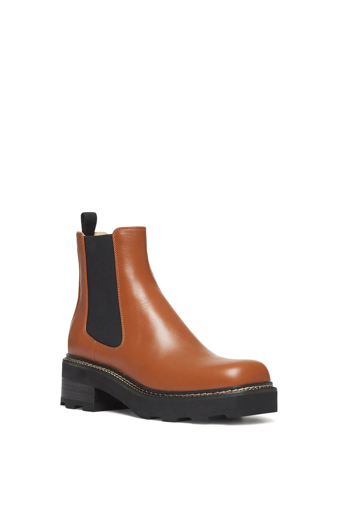 Jil Chelsea Boot in Cognac Leather sold by Gabriela Hearst product image thumbnail 2