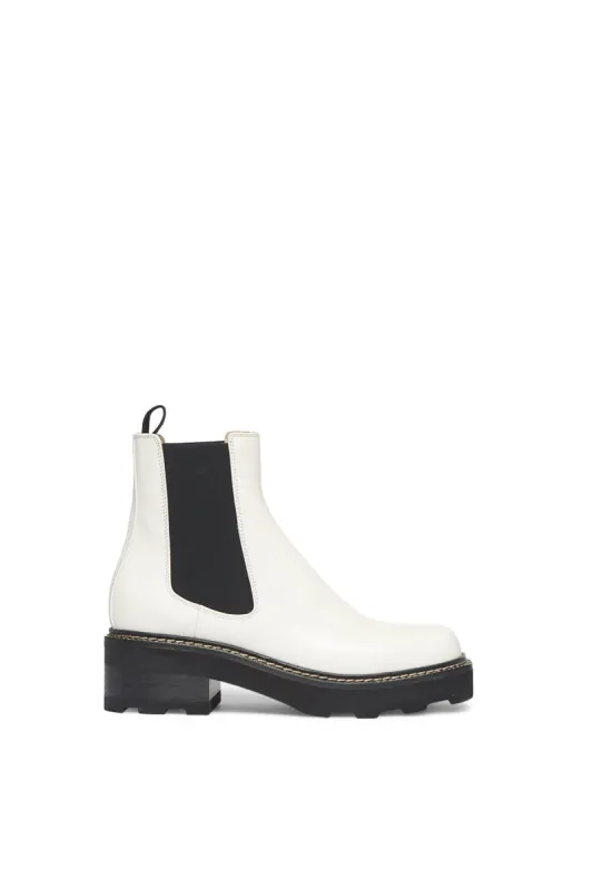 Jil Chelsea Boot in Cream Leather made by Gabriela Hearst