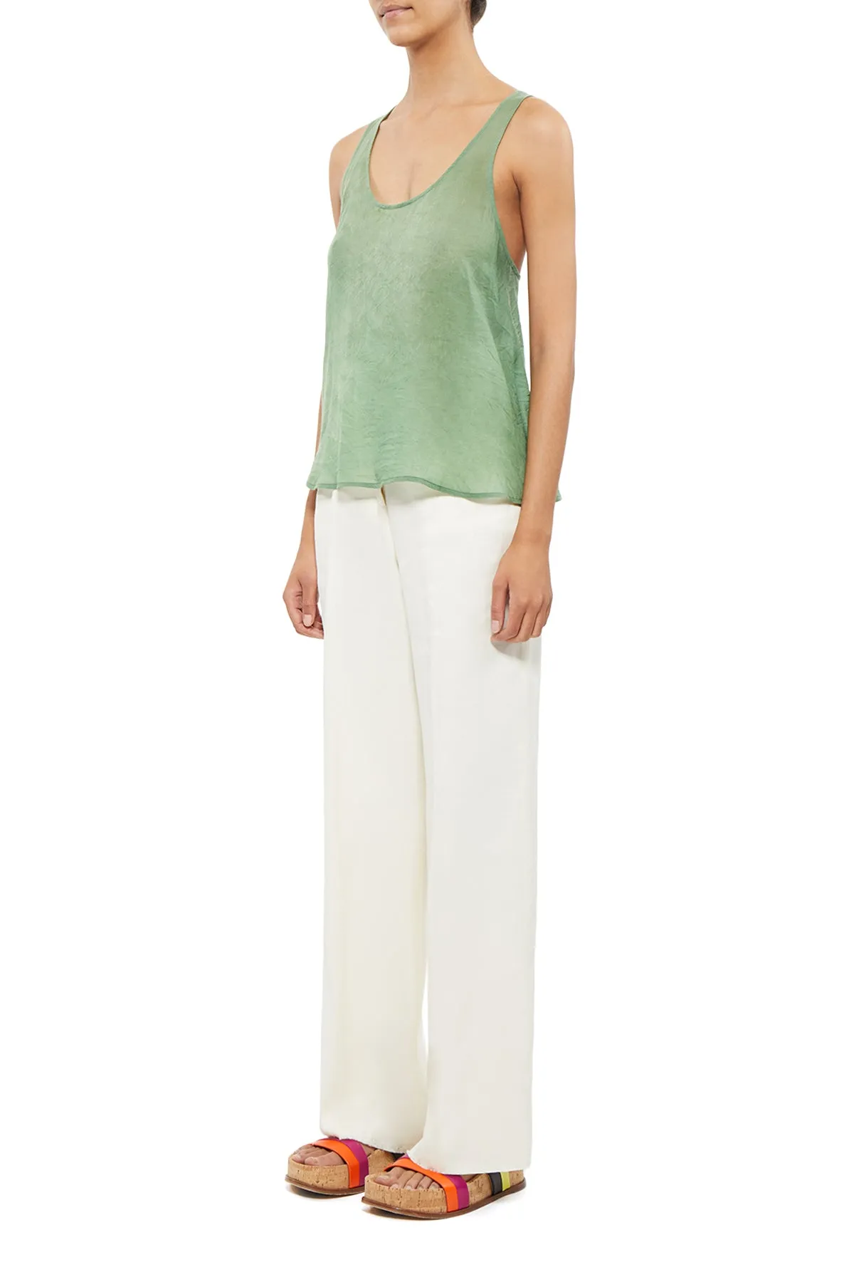 Jeff Tank in Green Cashmere sold by Gabriela Hearst product image thumbnail 3