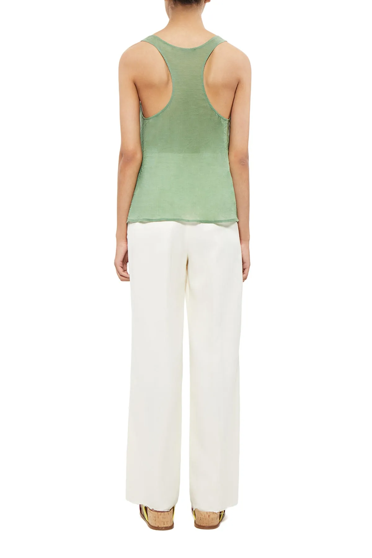 Jeff Tank in Green Cashmere sold by Gabriela Hearst product image thumbnail 4