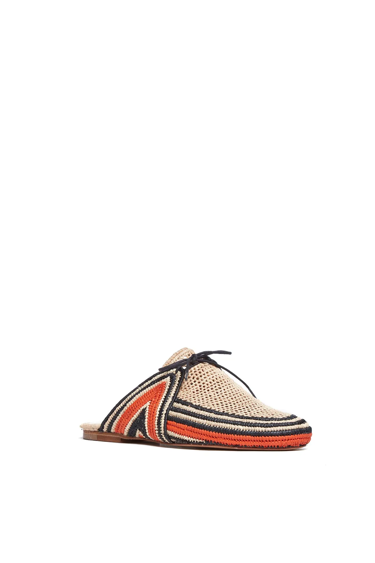 Harriet Flat Mule in Tonic Orange Raffia sold by Gabriela Hearst product image thumbnail 2