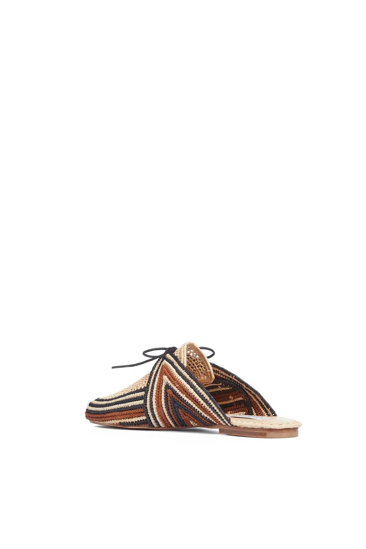 Harriet Flat Mule in Brown Multi Raffia sold by Gabriela Hearst product image thumbnail 3