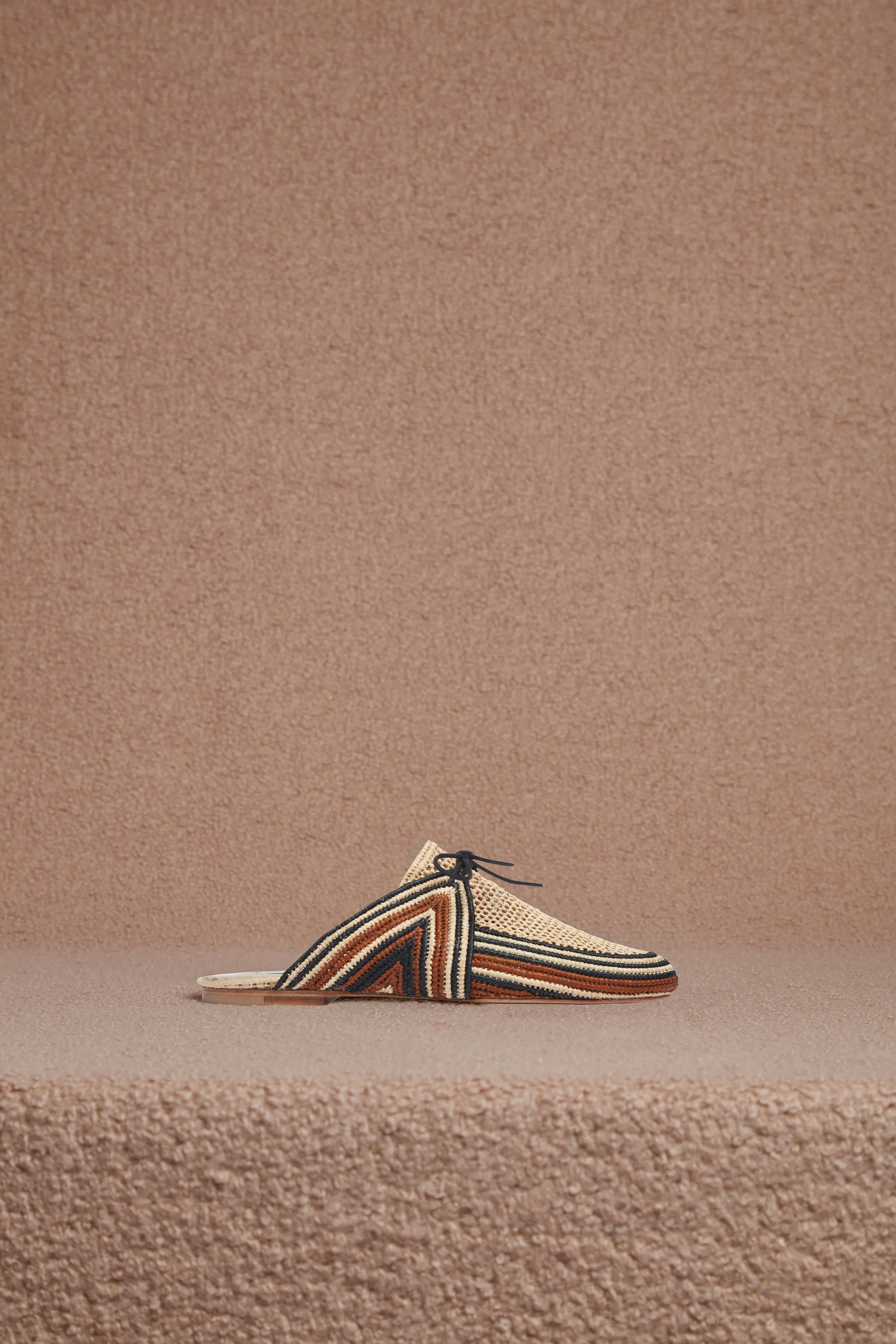 Harriet Flat Mule in Brown Multi Raffia sold by Gabriela Hearst product image thumbnail 5