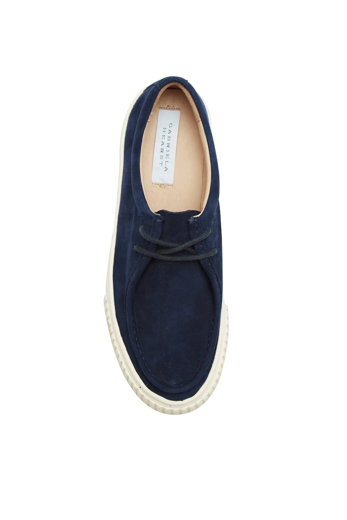 Fontaina Platform Sneaker in Navy Suede sold by Gabriela Hearst product image thumbnail 3