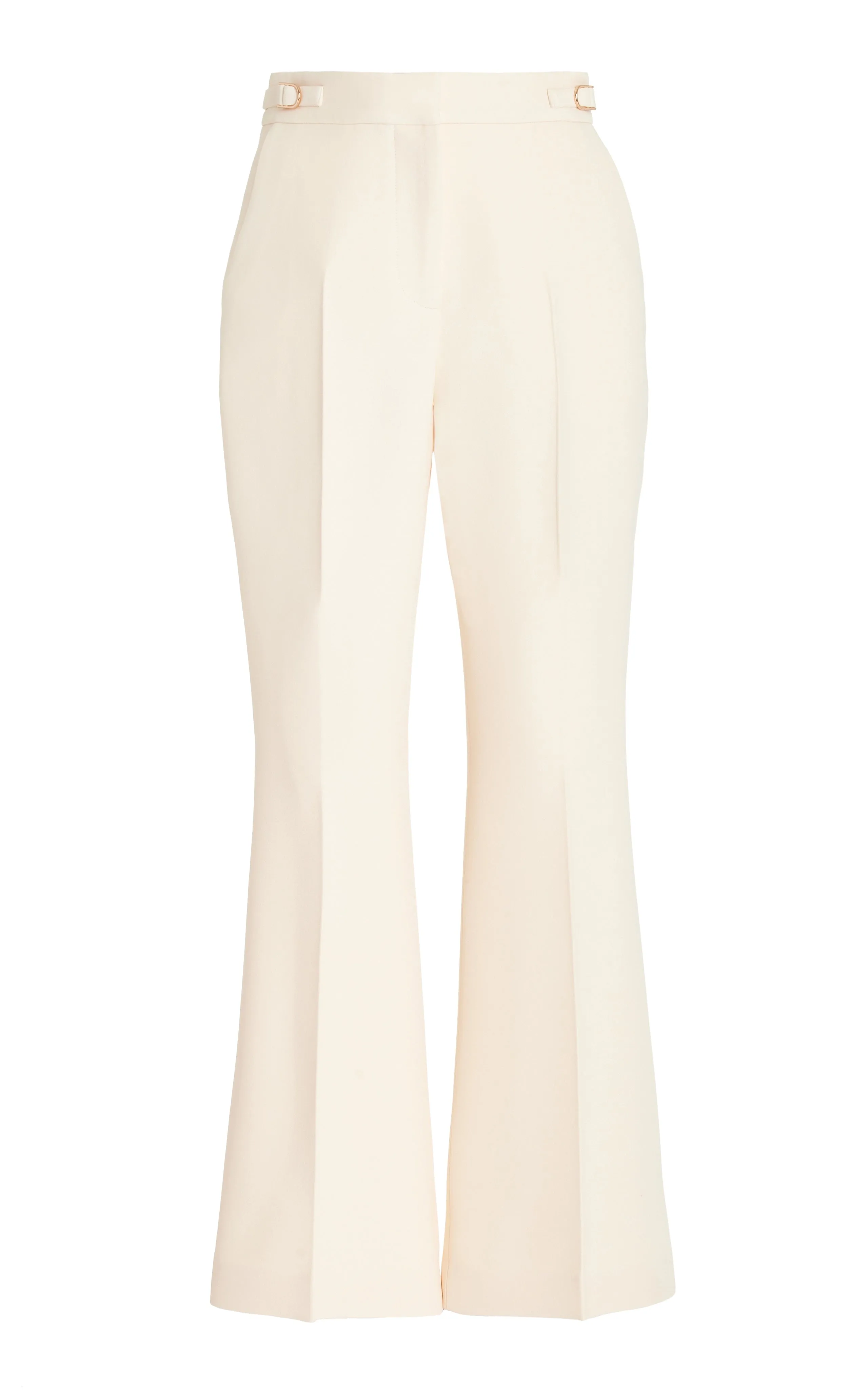 Gabriel Pant in Ivory Wool Silk Cady sold by Gabriela Hearst