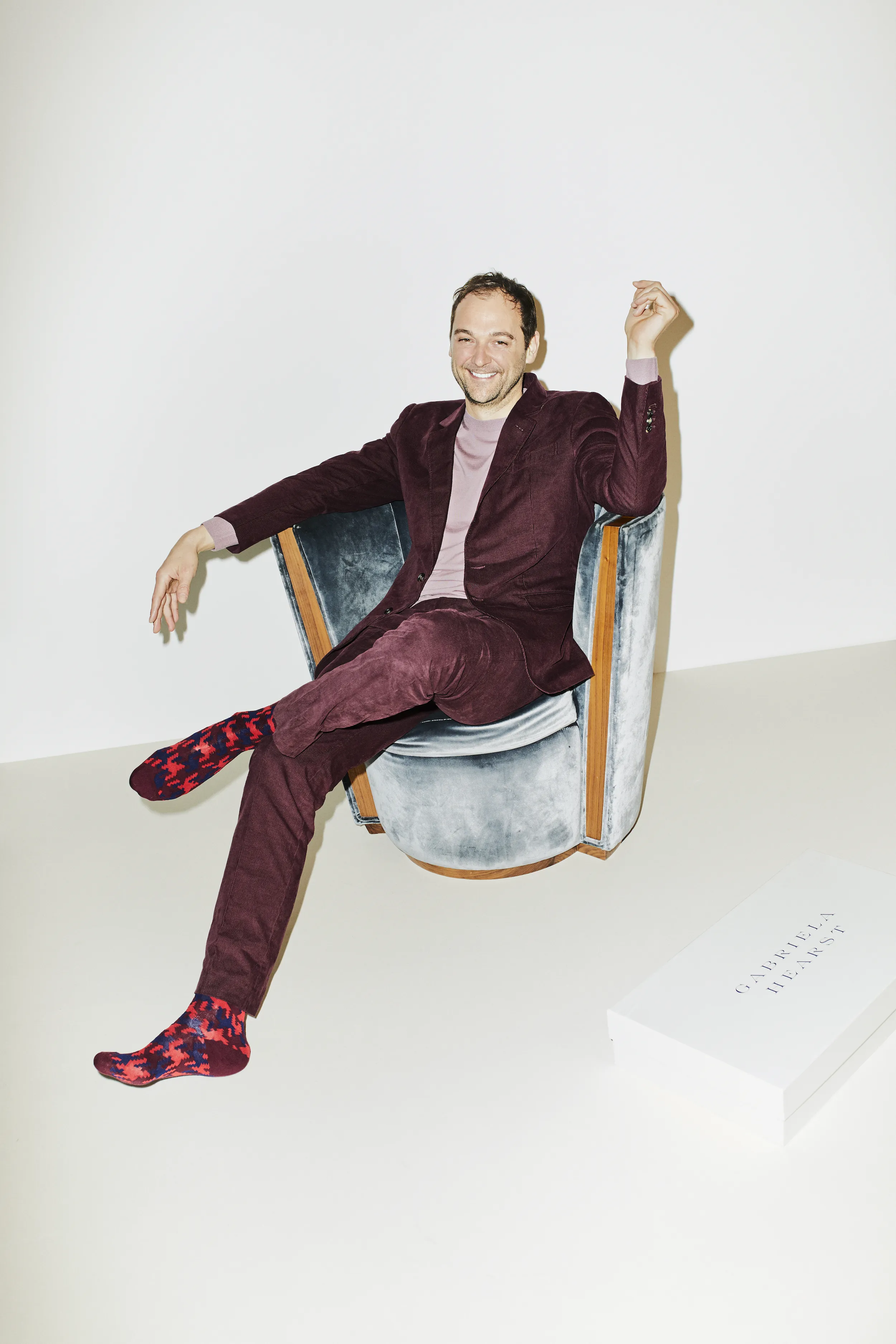 Ernest Pant in Prune Corduroy sold by Gabriela Hearst product image thumbnail 2