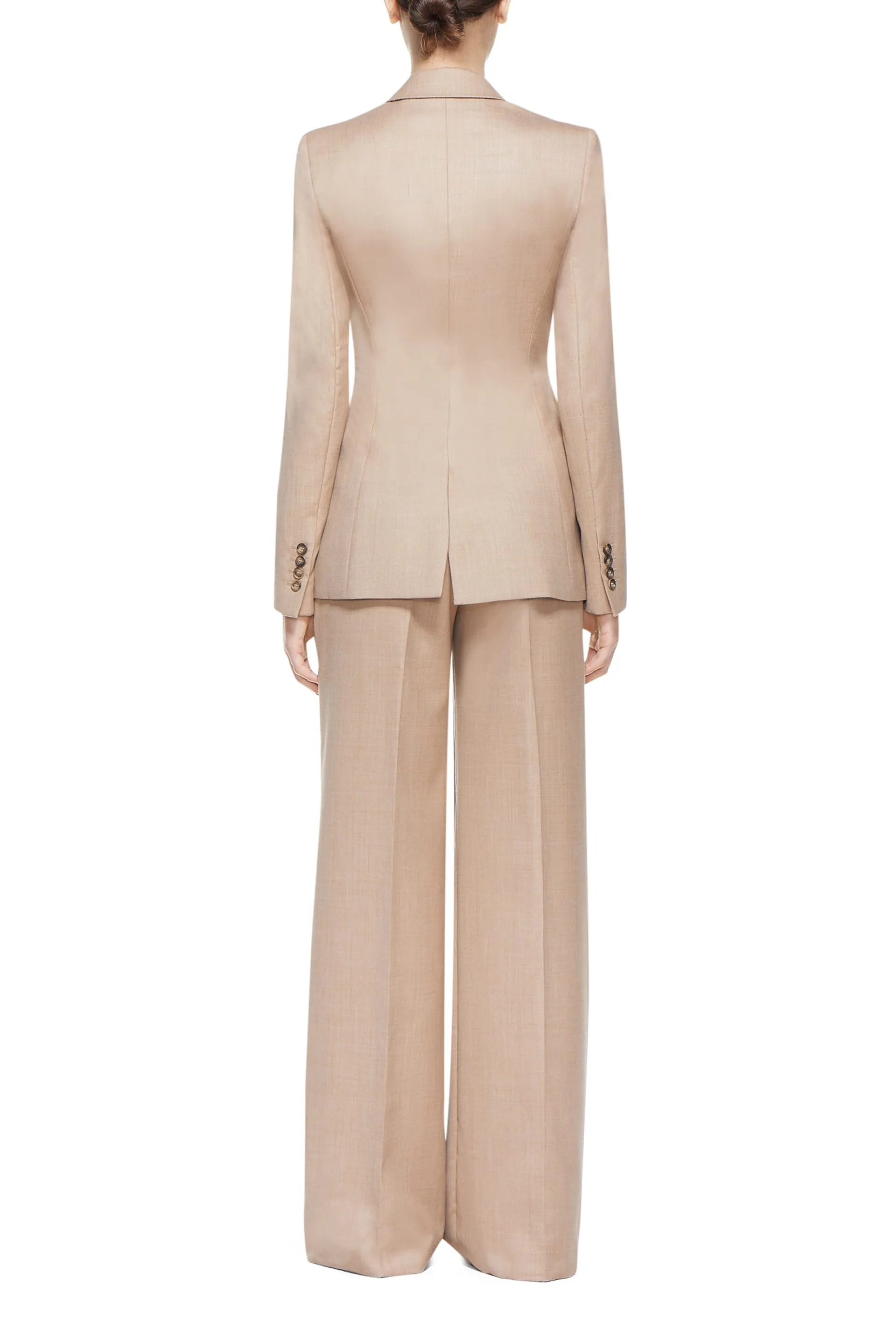 Grant Knotted Blazer in Camel Virgin Wool sold by Gabriela Hearst product image thumbnail 5