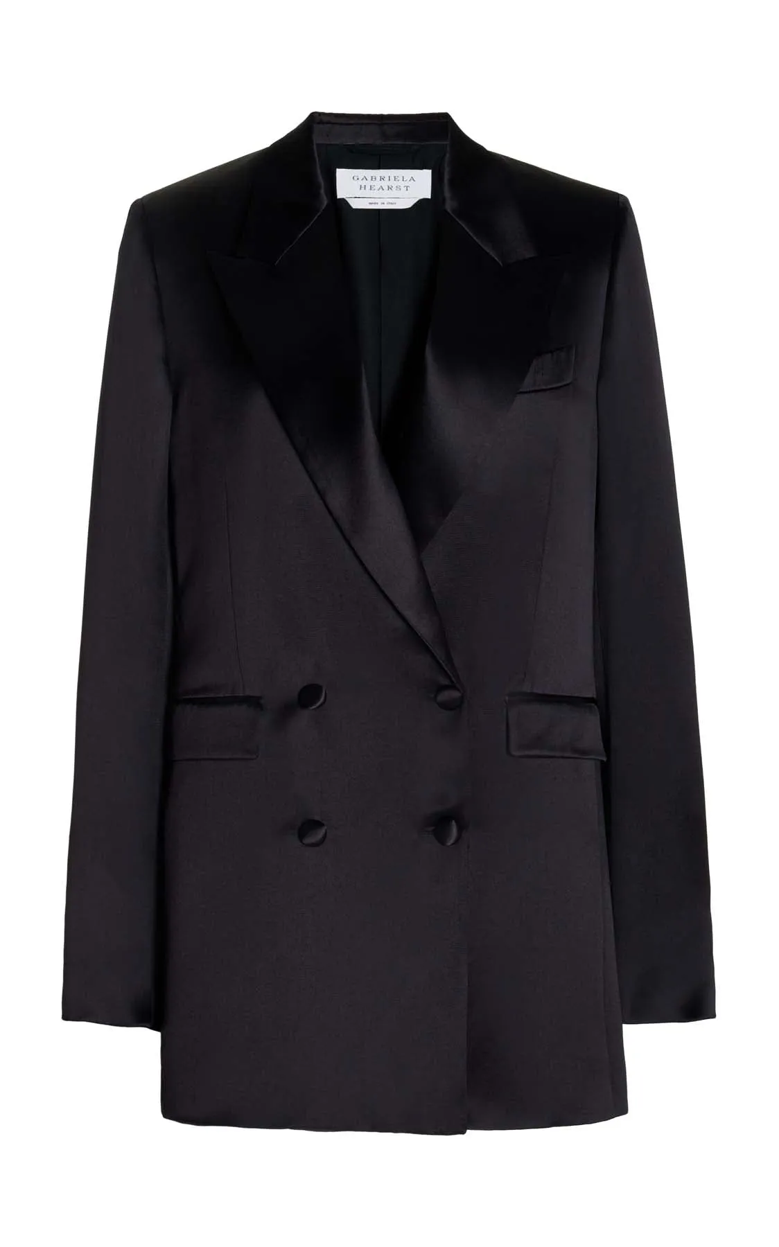 Elmore Blazer in Black Silk sold by Gabriela Hearst