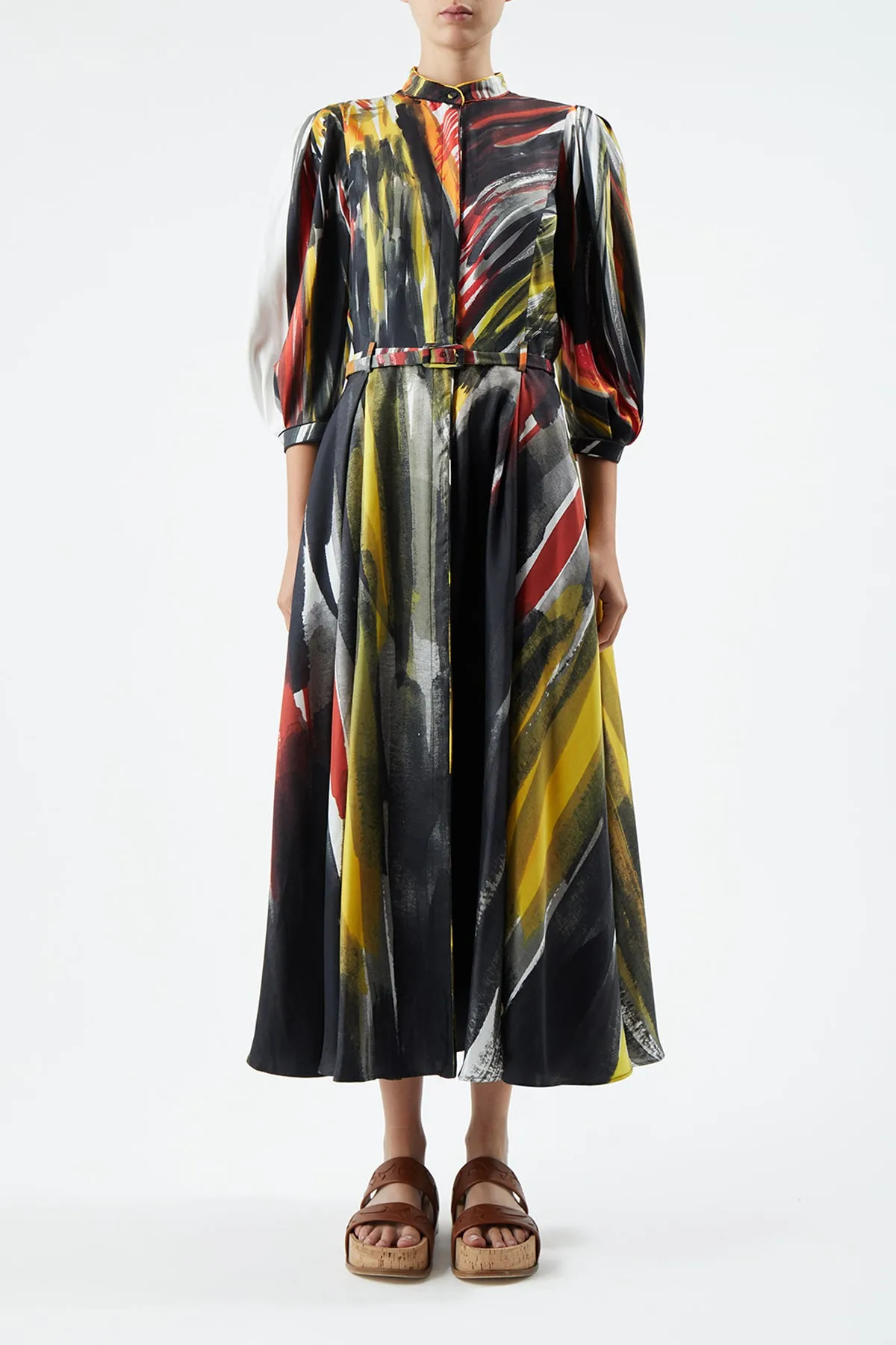 Dexter Dress in Multi Printed Silk sold by Gabriela Hearst product image thumbnail 2