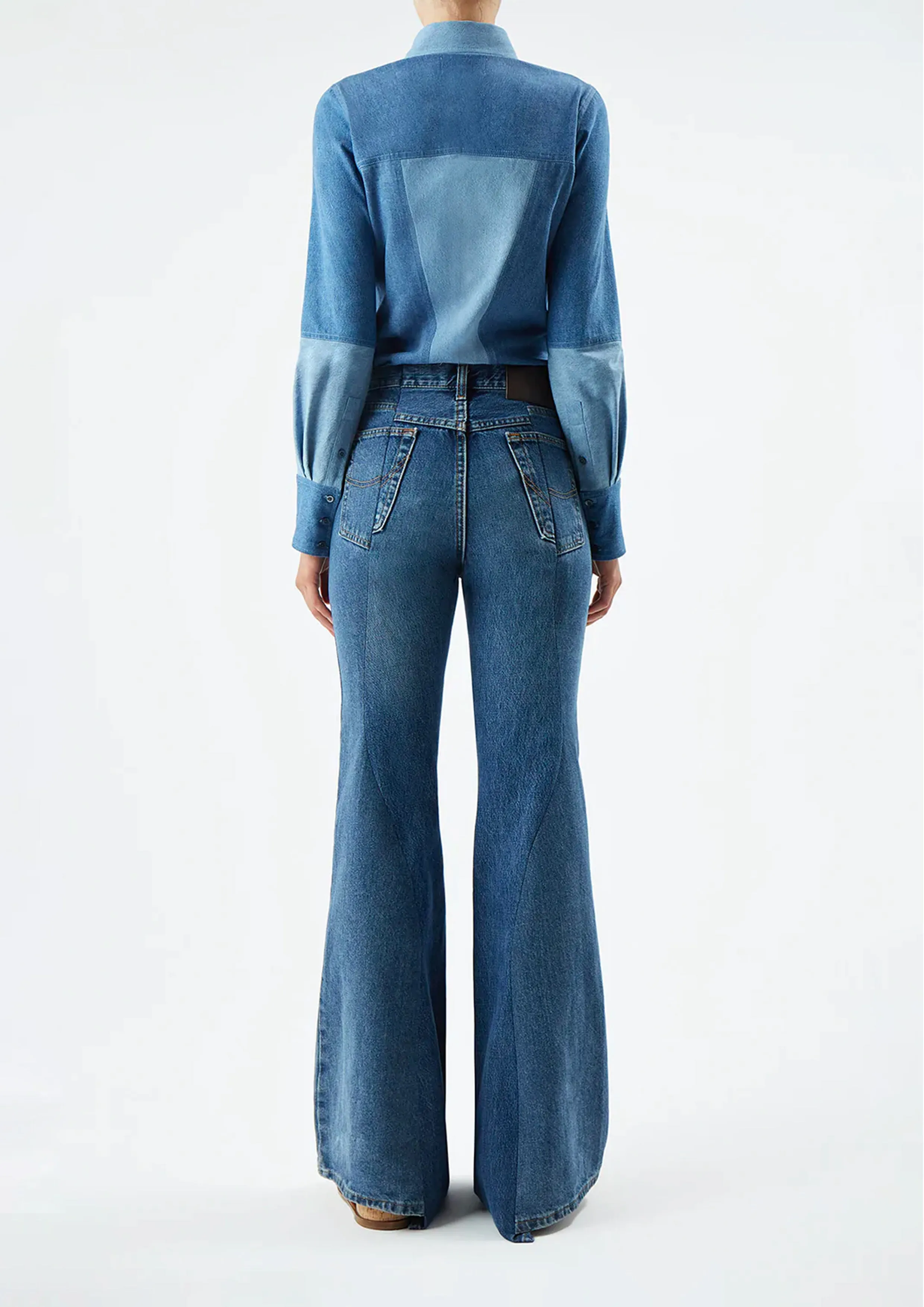 Elly Shirt in Upcycled Denim sold by Gabriela Hearst product image thumbnail 5