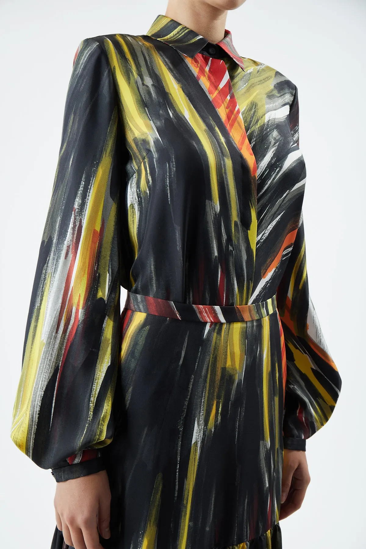 Delmer Top in Multi Printed Silk sold by Gabriela Hearst product image thumbnail 3