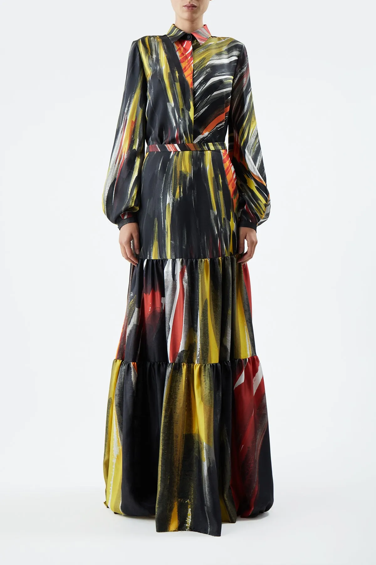 Delmer Top in Multi Printed Silk sold by Gabriela Hearst product image thumbnail 2