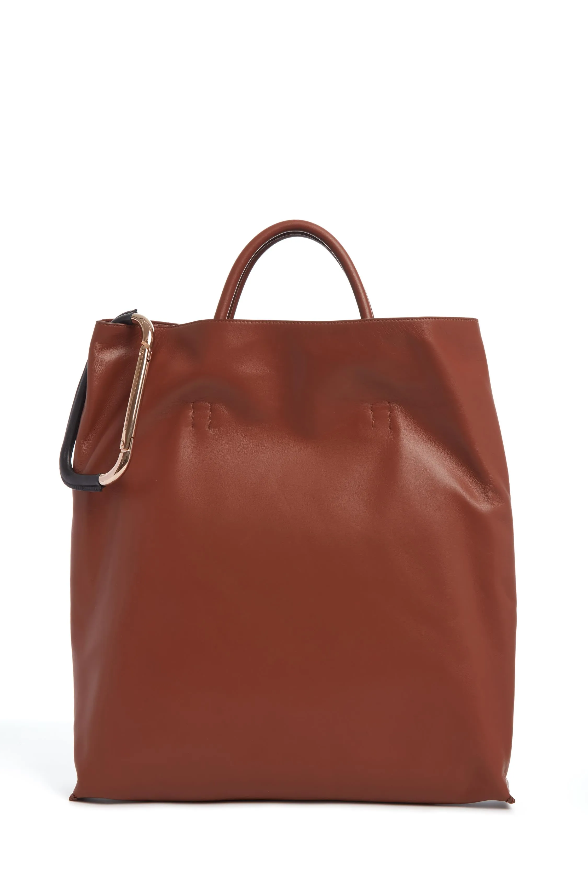 Eileen Tote Bag in Cognac Leather sold by Gabriela Hearst
