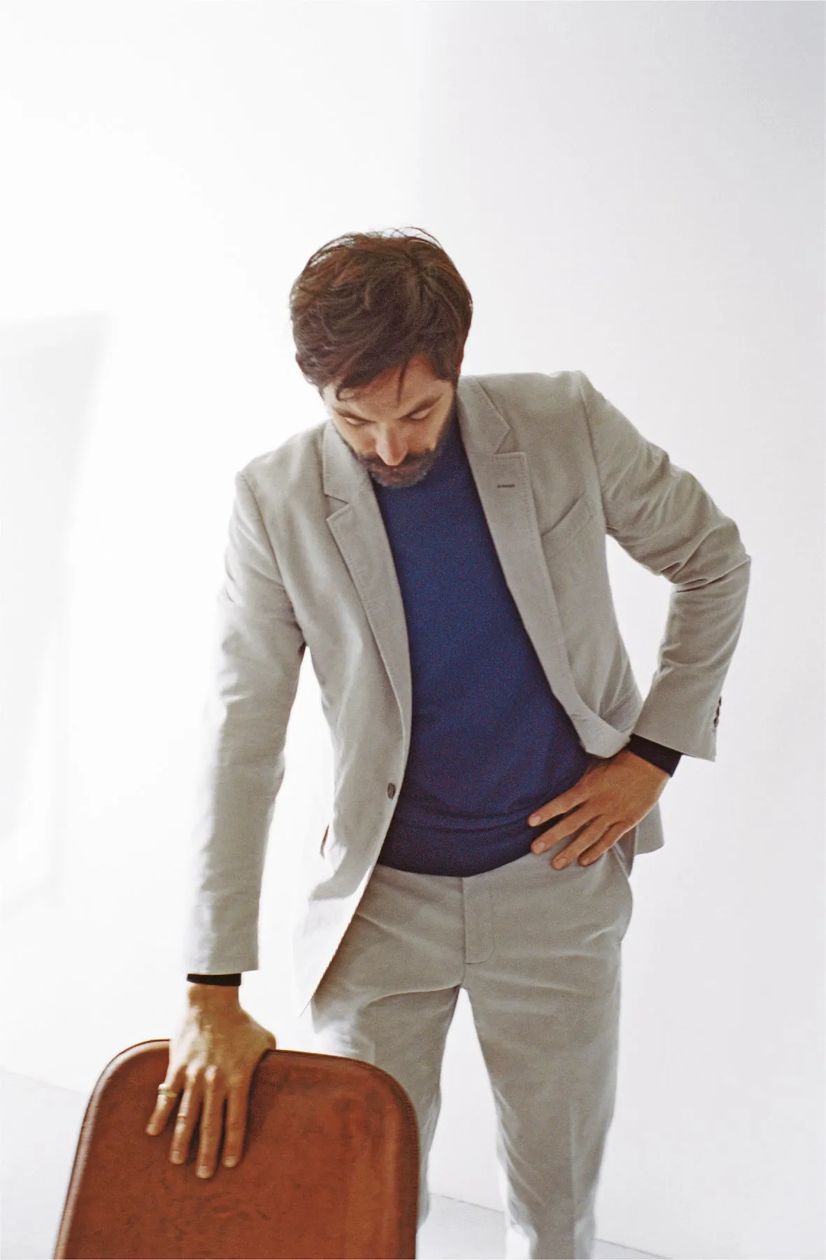 Damien Jacket in Neutral Cotton sold by Gabriela Hearst product image thumbnail 2