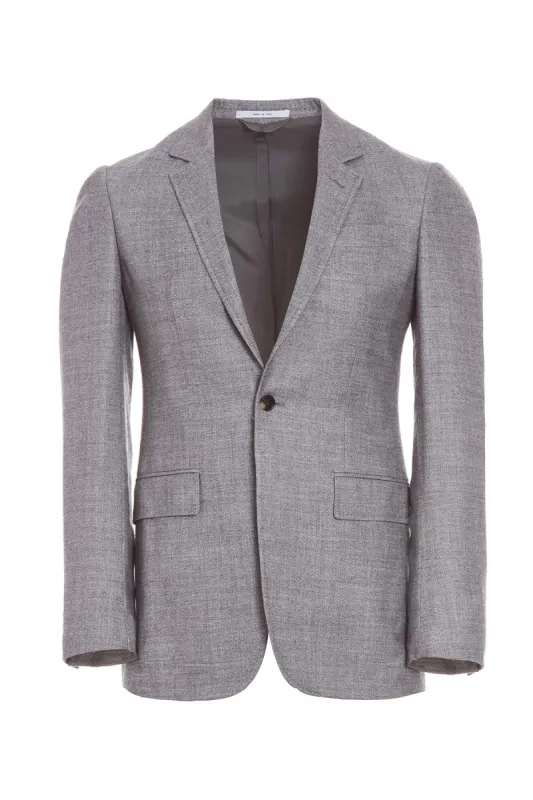 Damien Jacket in Light Grey Wool Cashmere sold by Gabriela Hearst