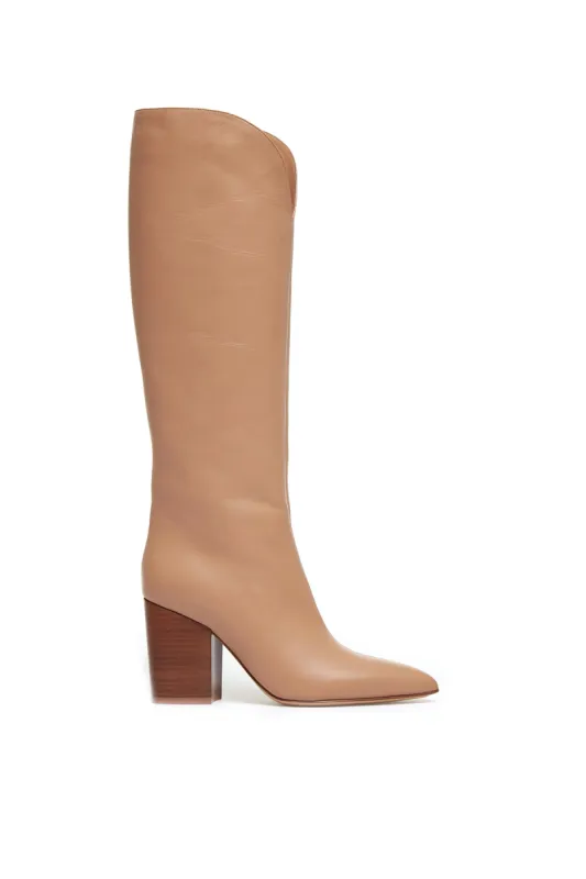 Cora Knee High Boot in Camel Leather sold by Gabriela Hearst