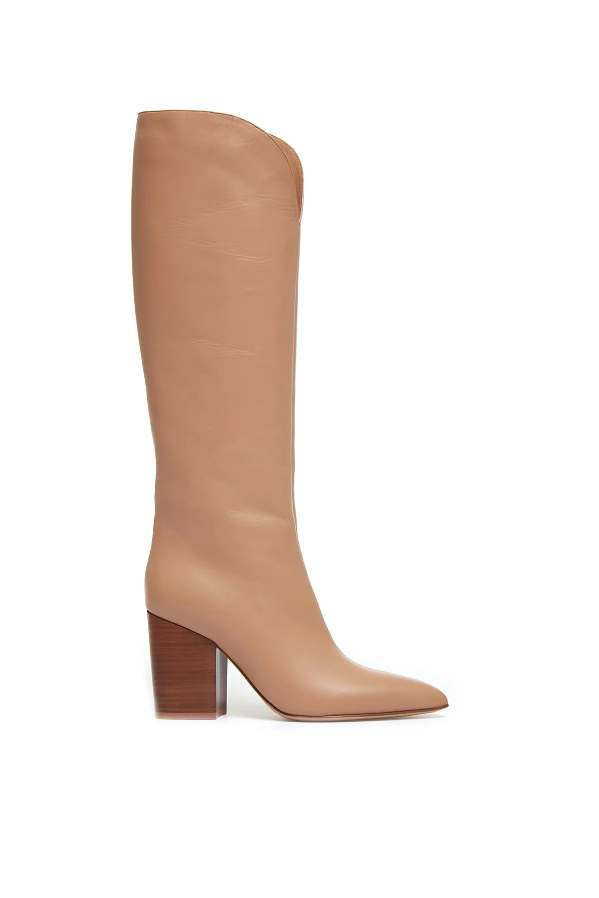Cora Knee High Boot in Camel Leather sold by Gabriela Hearst