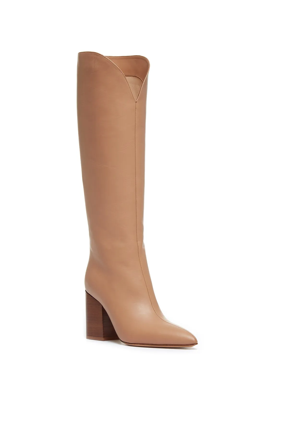 Cora Knee High Boot in Camel Leather sold by Gabriela Hearst product image thumbnail 2