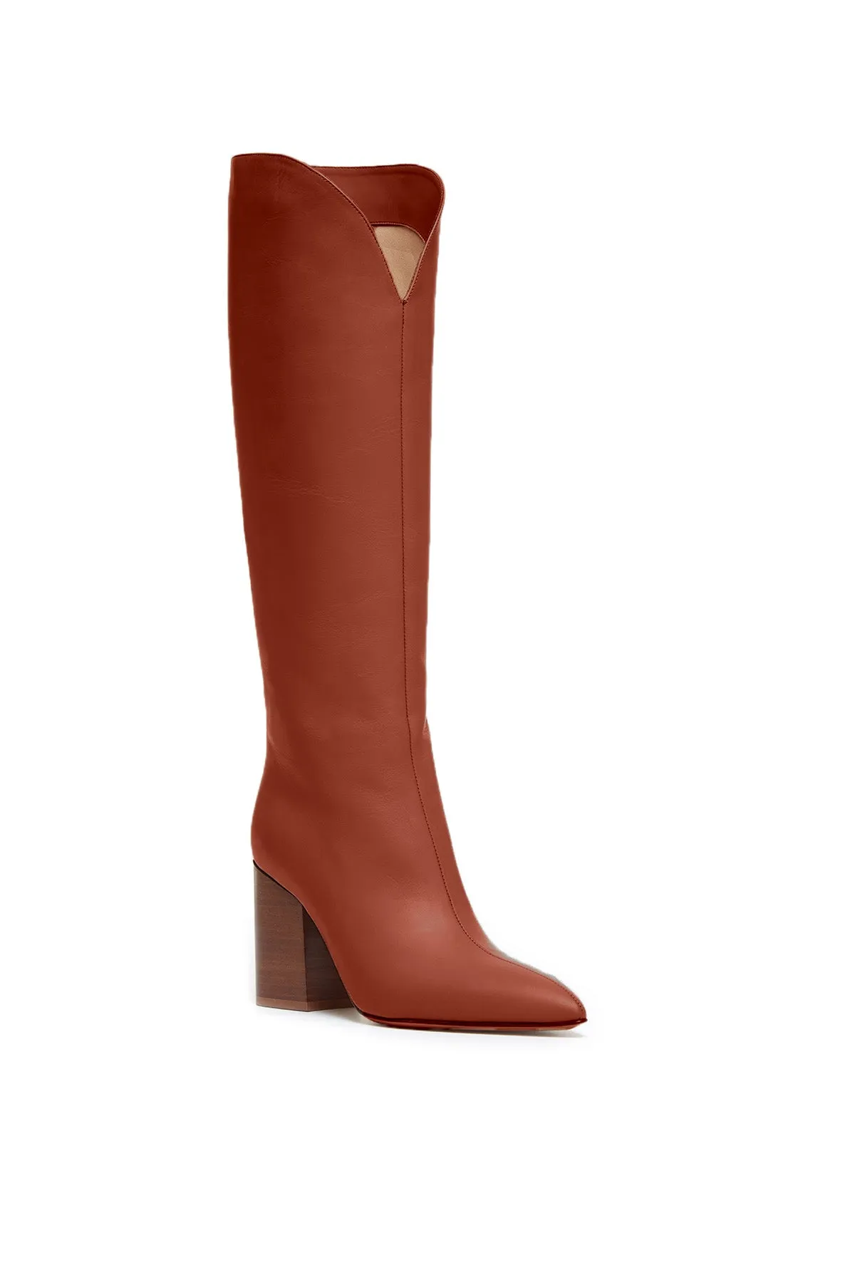 Cora High Knee Boot in Cognac Leather sold by Gabriela Hearst product image thumbnail 2