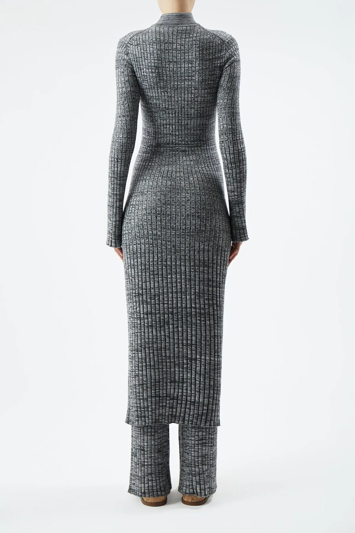 Castor Knit Dress in Charcoal Melange Cashmere sold by Gabriela Hearst product image thumbnail 4