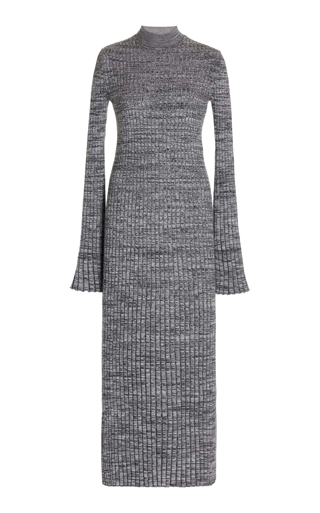 Castor Knit Dress in Charcoal Melange Cashmere sold by Gabriela Hearst