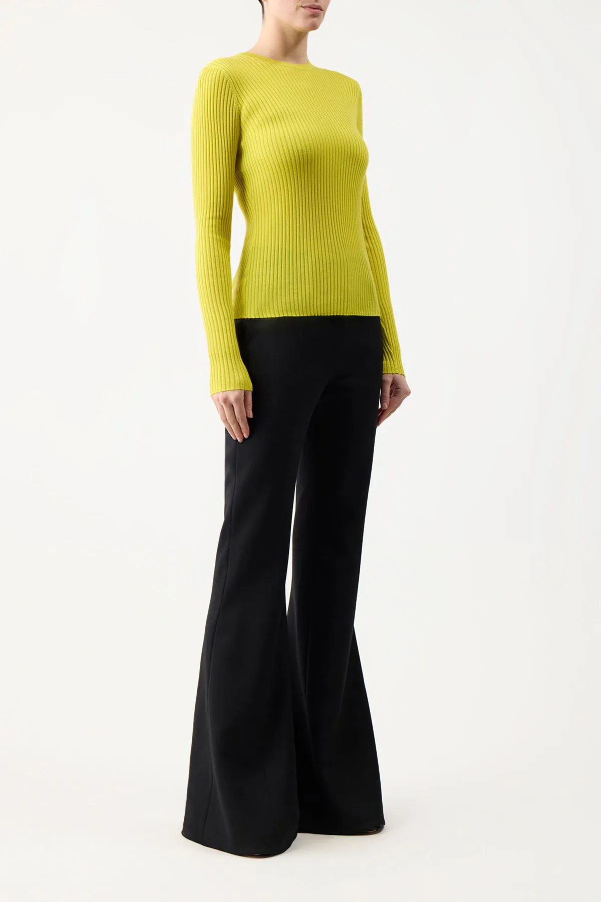 Browning Knit in Citrine Silk Cashmere sold by Gabriela Hearst product image thumbnail 3